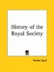 Cover of History of the Royal Society