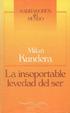 Cover of La insoportable levedad del ser