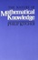 Cover of "The Nature of Mathematical Knowledge"