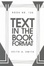 Cover of Text in the Book Format