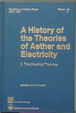 Cover of A history of the theories of aether and electricity