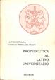 Cover of Propedeutica al latino universitario