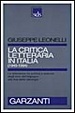 Cover of La critica letteraria in Italia