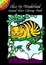 Cover of "Alice in Wonderland Stained Glass Coloring Book"