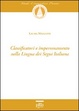 Cover of Classificatori e impersonamento nella lingua dei segni italiana. Con DVD