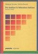 Cover of Per studiare la letteratura italiana