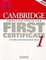 Cover of Cambridge Practice Tests for First Certificate 1 Student's book