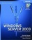Cover of "Microsoft Windows Server 2003 Administrator's Companion"