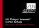 Cover of 101 Things I Learned (TM) in Film School