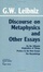 Cover of "Discourse on Metaphysics and Other Essays"