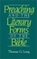 Cover of 'Preaching and the Literary Forms of the Bible'