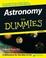 Cover of "Astronomy For Dummies"