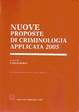 Cover of Nuove proposte di criminologia applicata 2005