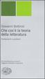 Cover of Che cos'è la teoria della letteratura