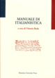 Cover of Manuale di italianistica