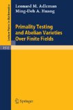 Image of Primality Testing and Abelian Varieties Over Finite Fields