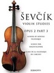 Cover of Sevcik Violin Studies