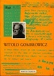 Cover of Witold Gombrowicz