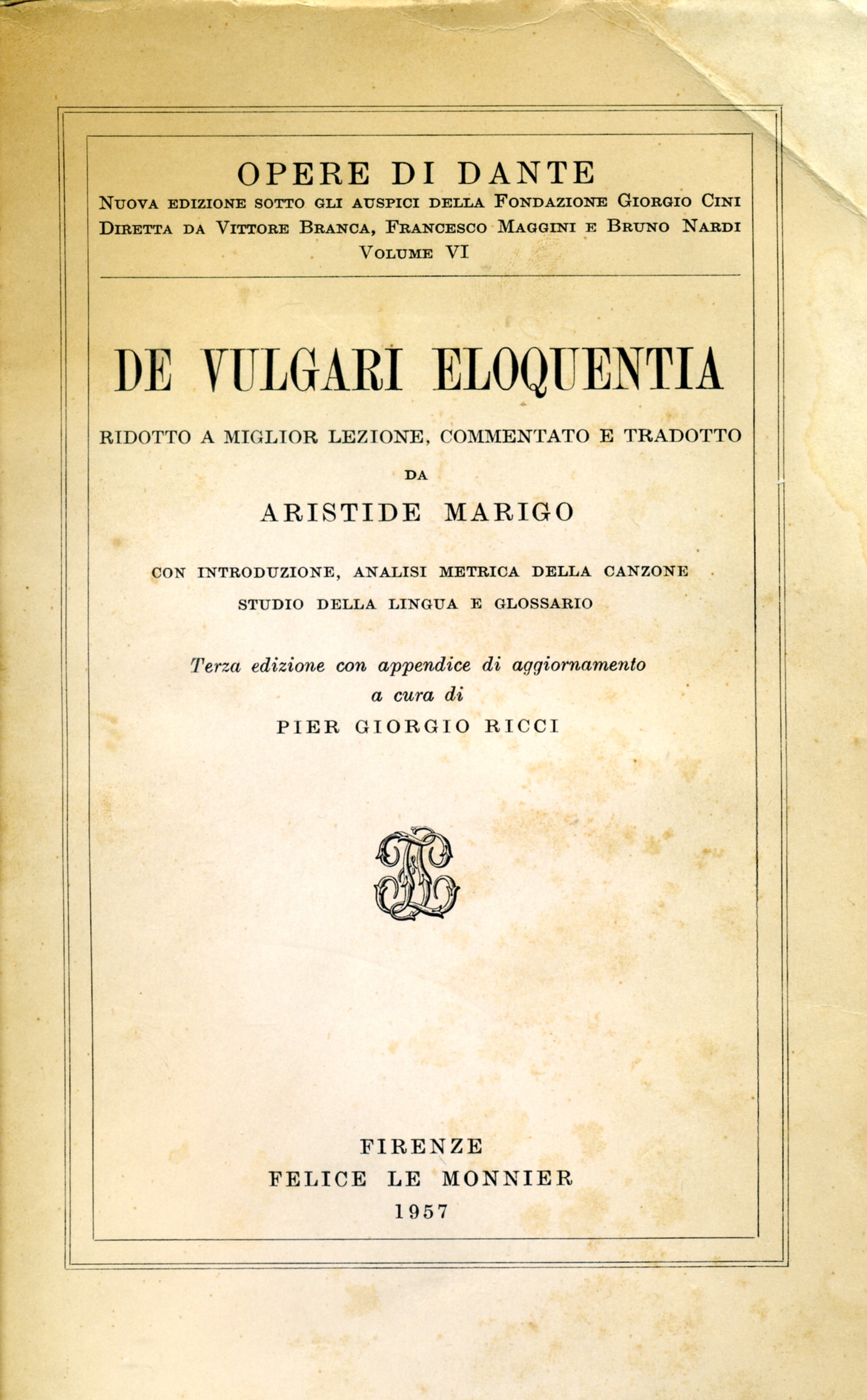 De Vulgari Eloquentia Di Cosa Parla