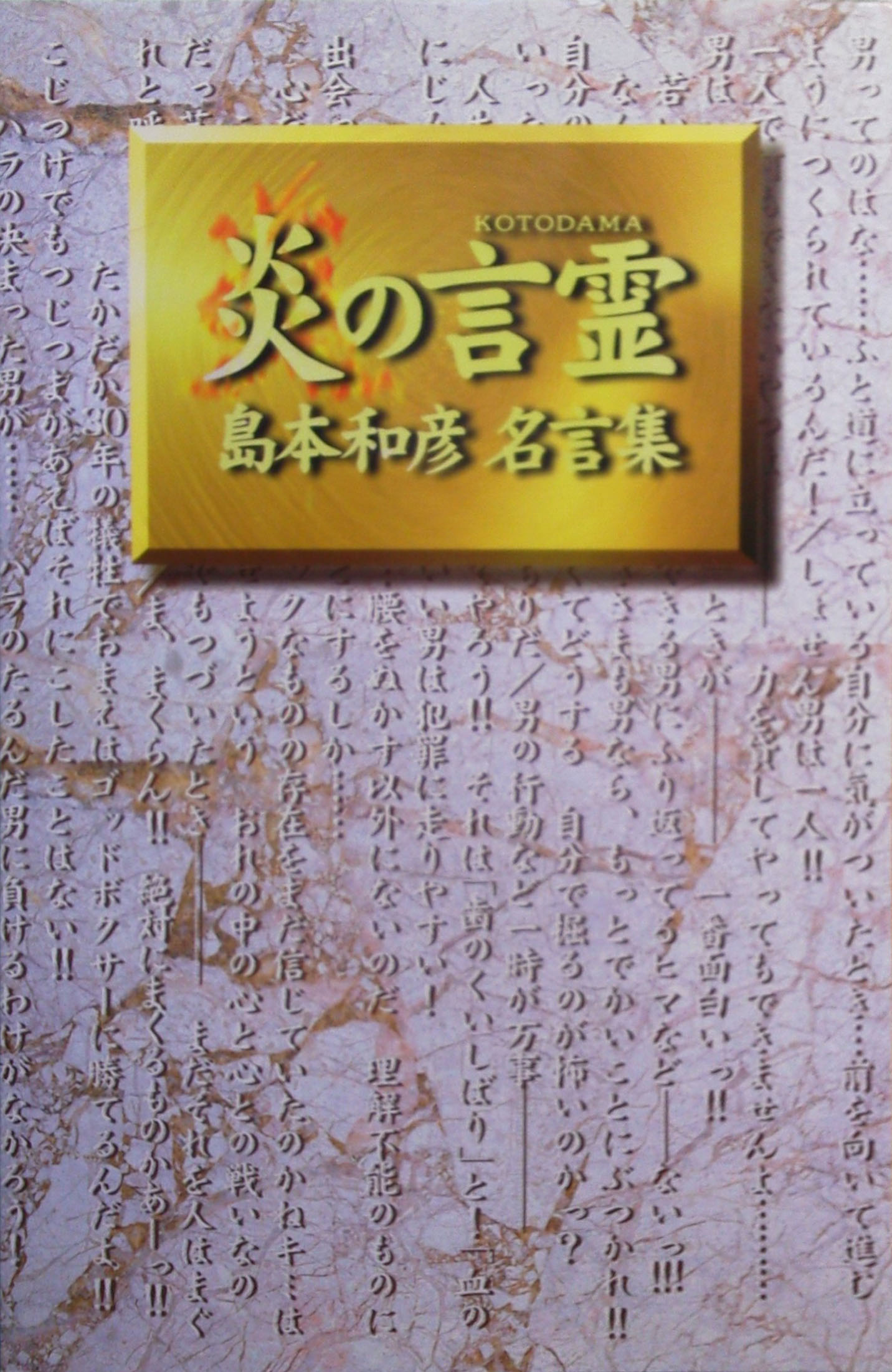炎の言霊 島本和彦名言集 島本 和彦 Anobii