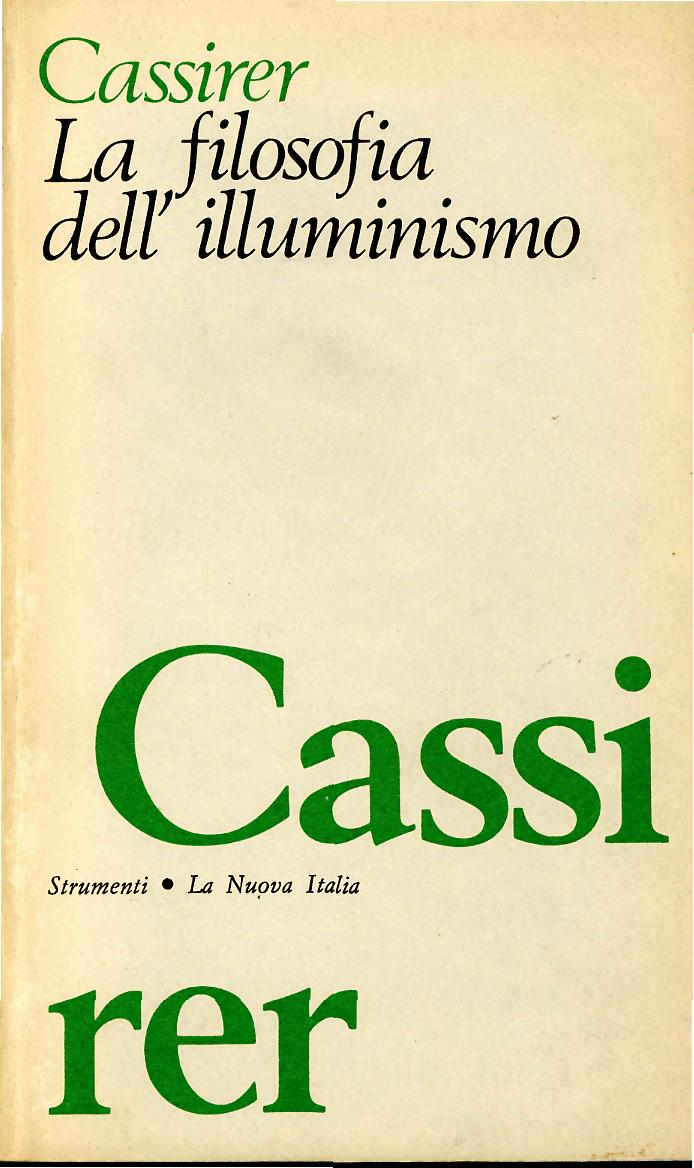 La Filosofia Dell Illuminismo Ernst Cassirer Anobii